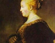 Rembrandt - Portrait of a Young Woman with the Fan. ��������� ������� ��� ����