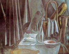 Derain Still Life, 1912, oil on canvas, The Hermitage, St. P. ,  