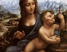 Leonardo da Vinci Madonna with the Yarnwinder c1501. ,  