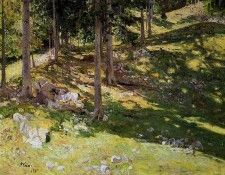 Klodt von Jurgensburg Nikolai Forest illuminated Sun. �����, ���