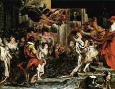 Rubens The Coronation of Marie, 1621-1625, Louvre. ,  