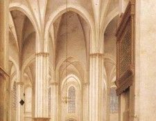 SAENREDAM Pieter Jansz The Buurkerk At Utrecht 1654. Saenredam,  Jansz