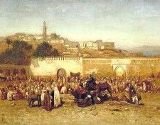 Tiffany Market Day Outside the Walls of Tangier. ,  