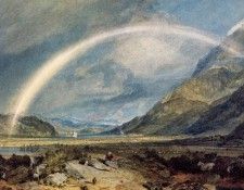 Turner Joseph Mallord William Kilchern Castle with the Cruchan Ben mountains Scotland Noon. ,   