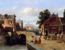 Vrolijk Jacobus Adrianus View on Amsterdam  Sun . Vrolijk, Adrianus 