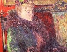 Toulouse-Lautrec Portrait of Madame de Gortzikoff, 1893, oil. �����-������, ���� ��