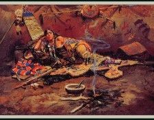 bs-ahp- Charles M Russell- Waiting And Mad. ,  Marion