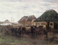 am-Maksymilian Gierymski Spring in a Small Town. Gierymski, 
