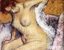Degas Edgar After The Bath. , --