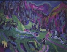 1924 Sertig Valley Landscape. ,  