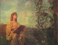 Decorative Panel Seated Figure in Yellow. Lafarge, ����