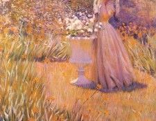 hale walking through the fields (in the garden) mid-1890s. ,  