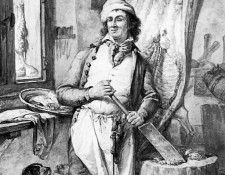 Strij van Abraham Butcher in his shop Sun. Strij, ���� ���