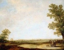 Cuyp Albert Panoramic view of Wageningen Sun. , Aelbert