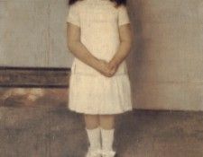 A Portrait of a Standing Girl in White. �����, ������