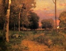 Inness George Early Moonrise Florida aka Early Morning Florida. , 
