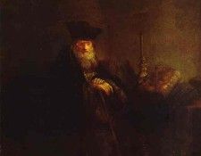 Rembrandt - Old Rabbi.    