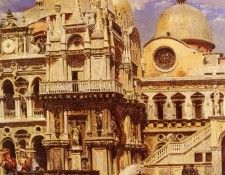 Sanz Ulpiano Checa y Piazza San Marco. , Ulpiano  Y