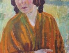 borisov-musatov woman wearing yellow shawl 1904. -,  (1870-1905)
