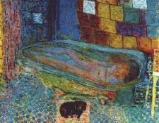 bonnard nude in the bath and small dog 1941 6.  