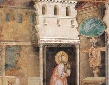 Giotto - Legend of St Francis - [04] - Miracle of the Crucifix.   