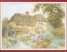 StrachanArthurClaude GirlWithDovesBeforeACottage-We (f027). �������, ���� �����