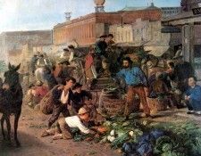 JLM-1850-Wilhelm Hahn-Sansome Street Market. , 