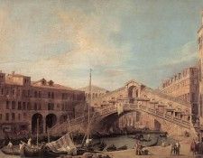 CANALETTO Grand Canal The Rialto Bridge From The South. 