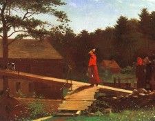Homer The Morning Bell, 1872, oil on canvas, Yale University. , 