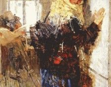 tkachev the postgirl in winter early-1950s. 