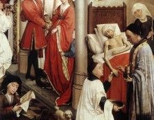 Weyden Seven Sacraments (right wing) detail1. ������, ����� ��� ���