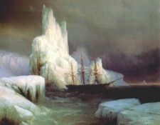 aivazovsky icebergs 1870.   