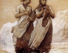 Homer Winslow Fishergirls on Shore Tynemouth. , 