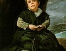 Velazquez The Dwarf Francisco Lezcano. ,    