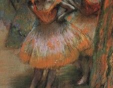 Degas Two Dancers, 1890, pastel on paper, The Art Institute . , --