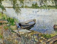 Burliuk David Boat at a shore Sun. , 