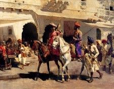 Weeks Edwin Leaving For The Hunt At Gwalior 1887. ,  