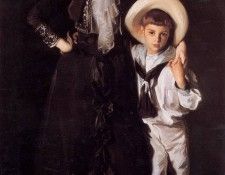 Sargent Mrs Edward L Davis and Her Son Livingston. ,  