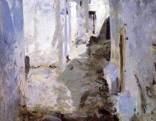 Sargent John Singer A Street in Algiers. ,  