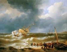 Schotel Johannes Wrecking the Delphine at Zandvoort . Schotel, ��������