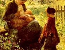 Pieters Evert In The Orchard. Питерс, Эверт