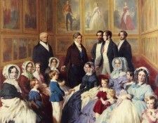 Winterhalter Franz Xavier Queen Victoria and Prince Albert with the Family of King Louis Philippe. ,  