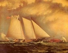 Buttersworth James E Yachting Off Castle Garden. Buttersworth,  E