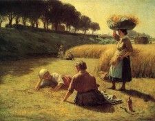 Adams John Ottis Gleaners at Rest aka Nooning. ,  Ottis