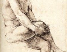 Raphael Study for Adam. 