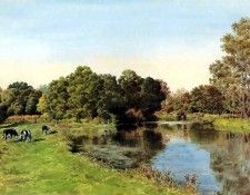 waters edge csg002 the river stour at liston. , 