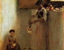 Sargent John Singer Stringing Onions. ��������, ���� ������