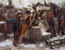 Shinn Everett The Docks New York City. , 