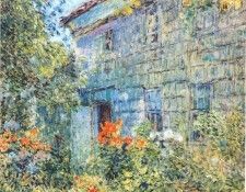 hassam old house and garden, east hampton 1898. , 