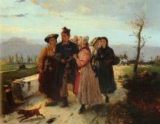 Induno Girolamo THE SOLDIER-S RETURN. Induno, ���������